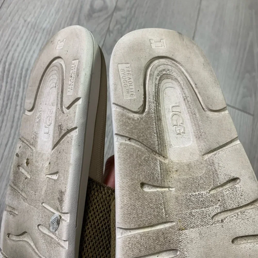 UGG Xavier Hyperweave Slides Sandals Khaki